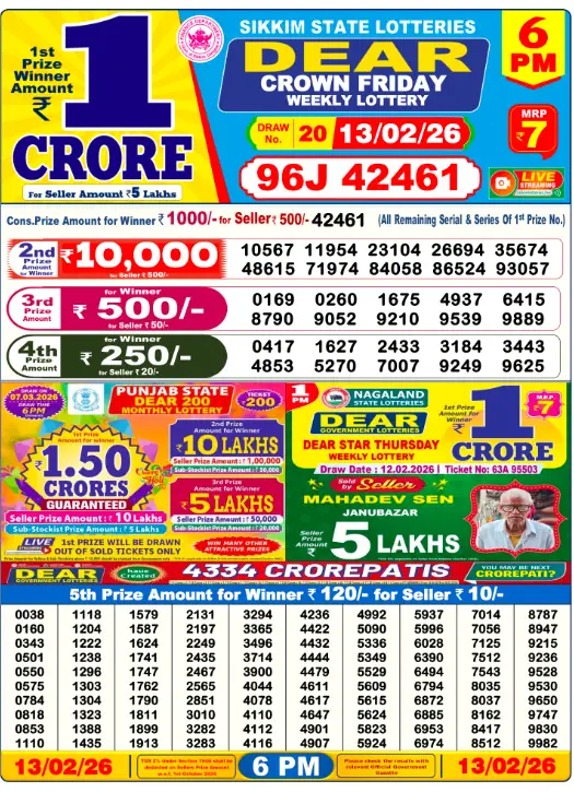 dear-lottery-sambad-6-pm-13-February-2026-winner-list